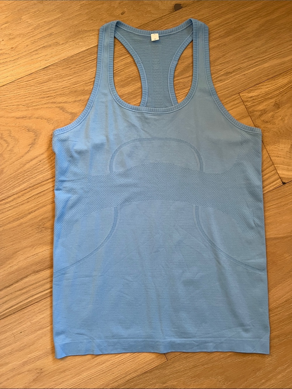 Lululemon Women's Swiftly Light Blue Racerback Tank Top, Size 10